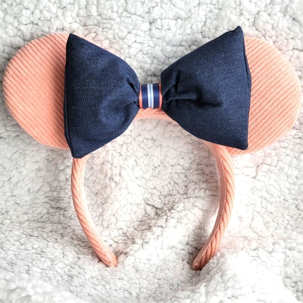 Disney Parks Minnie Mouse Denim and Corduroy Pink Ears